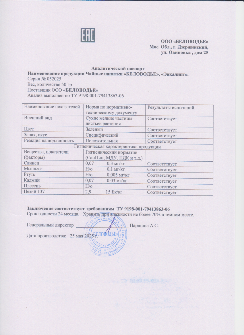 Паспорт №052025